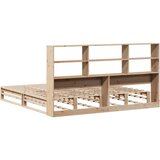  Krevet s regalom za knjige bez madraca 200x200 cm masivno drvo | shoptok.hr