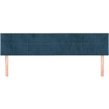  Posteljno vzglavje 2 kosa temno modro 80x5x78/88 cm žamet, (20936375) | Shoptok.si