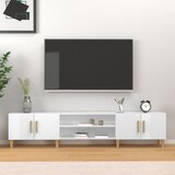 vidaXL TV omarica visok sijaj bela 180x31,5x40 cm inženirski les Cene