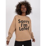 ex moda Sweatshirt-EM-BL-U624.99-dark beige | shoptok.hr