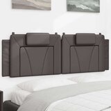 vidaXL Vzglavna stranica siva 160 cm umetno usnje, (21142507) | Shoptok.si