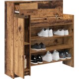 vidaXL Omara za čevlje Stari les 100.5x28x100 cm uskladiščen les | Shoptok.si