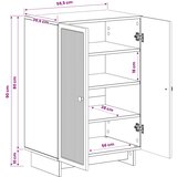  Ormar za cipele EDE 59,5 x 39,5 x 90 cm Konstruirano drvo | shoptok.hr