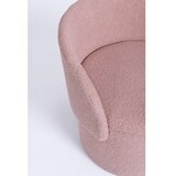 YES EVERYDAY Prašno rožnat tabure iz tkanine bouclé Anthea – | Shoptok.si