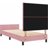 Krevet s opruga kutije Ružičasta 90 x 190 cm Baršun | Eponuda.com