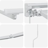  Ručni okvir tende s LED-ima Bijeli 4 x 2 m Aluminij | shoptok.hr