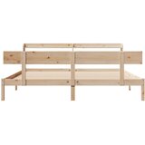  Okvir kreveta bez madraca 200 x 200 cm od masivne borovine | shoptok.hr