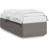 Maison Chic Posteljni okvir - Enojna postelja - Postelja za odrasle brez vzmetnice Taupe 90x200cm Tkanina-J12707, (21763811) Cene