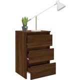  Noćni ormarić smeđi hrast 40 x 35 x 62 5 cm konstruirano drvo | shoptok.hr