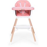ECO TOYS Dječja stolica za hranjenje 2-u-1, roza, | shoptok.hr