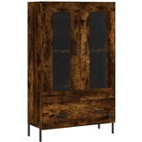 Maison Chic Visoka omara - Komoda - Predalnik dimljeni hrast 69,5x31x115 cm inženirski les, (21719436) | Shoptok.si