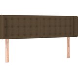  LED uzglavlje tamnosmeđe 147x16x78/88 cm od tkanine | shoptok.hr