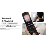 AGM odporni preklopni telefon na tipke flip M10 (4G lte) dual sim, IP68/IP69K/MIL-STD-810H, črn | Shoptok.si