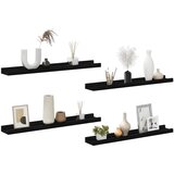  Zidne police 4 kom crne 60 x 9 x 3 cm | shoptok.hr
