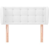  Uzglavlje s ušima bijelo 103x23x78/88 cm od umjetne kože | Eponuda.com