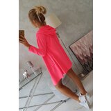 Kesi Cape with loose hood pink neon color | shoptok.hr