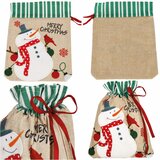  Božićna vrećica za poklone 29 × 20 cm, snjegović | shoptok.hr