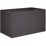  Vrtna saksija Crna 100 x 50 x 50 cm Čelična vrata - Crna 100 x 50 x 50 cm 1 | shoptok.hr