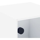  Noćni ormarići sa staklenim vratima 2 kom bijeli 35x37x35 cm | shoptok.hr