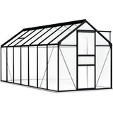  Rastlinjak z okvirjem antraciten aluminij 8,17 m&sup2; cene