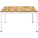  Stolić za kavu Bijela 80 x 80,5 x 45 cm Čvrsto drvo akacije | shoptok.hr
