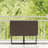  Sklopivi vrtni stol smeđi 90x51x75 cm poliratan | shoptok.hr