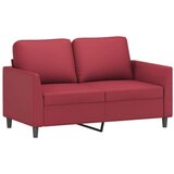  3-dijelni set sofa s jastucima boja vina od umjetne kože | shoptok.hr