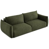 Makamii Zelena raztegljiva sedežna garnitura iz šenilje 230 cm Leila – | Shoptok.si