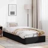 vidaXL Otomanski posteljni okvir brez vzmetnice črn 90x190 cm | Shoptok.si
