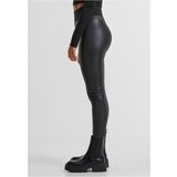 Urban Classics ladies faux leather high waist leggings black | ePonuda.com