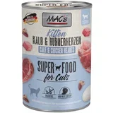 Varčno pakiranje MAC´s Cat 12 x 400 g - Kitten teletina & puranja srca