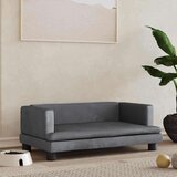 vidaXL Krevet za pse tamnosivi 80 x 45 x 30 cm baršunasti | shoptok.hr