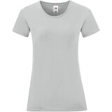 Fruit Of The Loom Iconic Grey Women's T-shirt in combed cotton | Shoptok.si