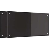  Kuhinjski zid 2 pcs Crna 80 x 40 cm Staklo otporno na udarce | shoptok.hr