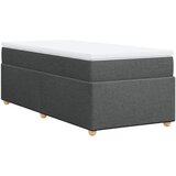 Maison Chic Box spring postelja - Vzmetna postelja z vzmetnico temno siva 90x190 cm blago SL24596, (21891002) Cene