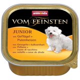 Animonda Vom Feinsten Junior perutninska in puranja srca - mokra hrana za pasje mladiče - 150g, (21385680) Cene
