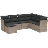 7-dijelni set vrtnih sofa sivi od poliratana | shoptok.hr