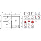 Male kuće Drvena kuća SALAMANCA 595 × 420 cm sa šindrom | shoptok.hr