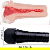 Tracy&#039;s Dog 3D Stroker - realistična umetna vagina v ohišju (črno-naravno) | Shoptok.si