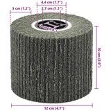 Brusni valjci 3 pcs Crna 12 x 12 x 10 cm Sintetička vlakna | Eponuda.com