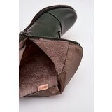 Boto Insulated women's boots with flat heel green Labise | shoptok.hr