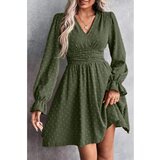 Fenzy Maslinasta Mini Haljina S V Izrezom | shoptok.hr