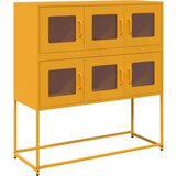 Maison Chic Komoda - Predalnik gorčično rumena 100,5x39x107 cm hladno valjano jeklo, (21722027) Cene