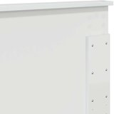  Uzglavlje s uzglavljem Sjajno bijelo 135 cm Konstruirano drvo | shoptok.hr