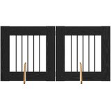  Vrata za pse s postoljem 2 pcs Crni hrast 60 x 60 cm | Eponuda.ba