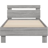  Okvir za krevet s uzglavljem boja sivog hrasta sonome 75x190 cm | shoptok.hr
