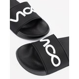 Shelvt Black flip-flops with inscription | shoptok.hr