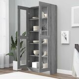 Vitrina boja sivog hrasta sonome 82,5 x 30,5 x 185 cm drvena | shoptok.hr