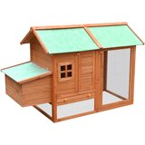 vidaXL Kokošnjak iz trdne borovine in lesa jelke 170x81x110 cm | Shoptok.si