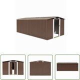  The Living Store Vrtna lopa 257x489x181 cm kovinska rjava - Vrtna Lopa, (21745183) Cene
